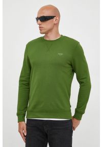 JOOP! - Joop! bluza bawełniana męska kolor zielony z nadrukiem. Okazja: na co dzień. Kolor: zielony. Materiał: bawełna. Wzór: nadruk. Styl: casual