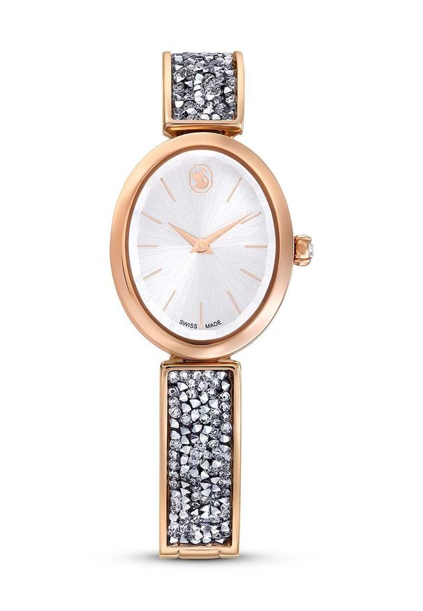 Swarovski zegarek NEW CRY ROCK kolor biały. Kolor: biały. Styl: rockowy