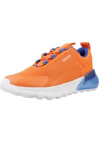 Tenisówki Geox Model J Activart Illuminus Kolor Pomarańczowy. Okazja: na co dzień. Kolor: pomarańczowy. Materiał: tkanina