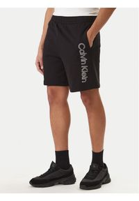 Calvin Klein Szorty sportowe LV04LF240G Czarny Regular Fit. Kolor: czarny. Materiał: bawełna. Styl: sportowy #1