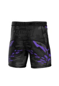 Spodenki Vale Tudo do MMA męskie EXTREME HOBBY BLACK PANTHER. Kolor: fioletowy, czarny, wielokolorowy. Materiał: poliester, elastan