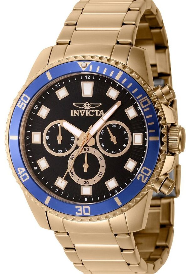 Zegarek Invicta Zegarek marki Invicta model 4605 kolor Zółty. Akcesoria męski. Sezon: Cały rok NoSize