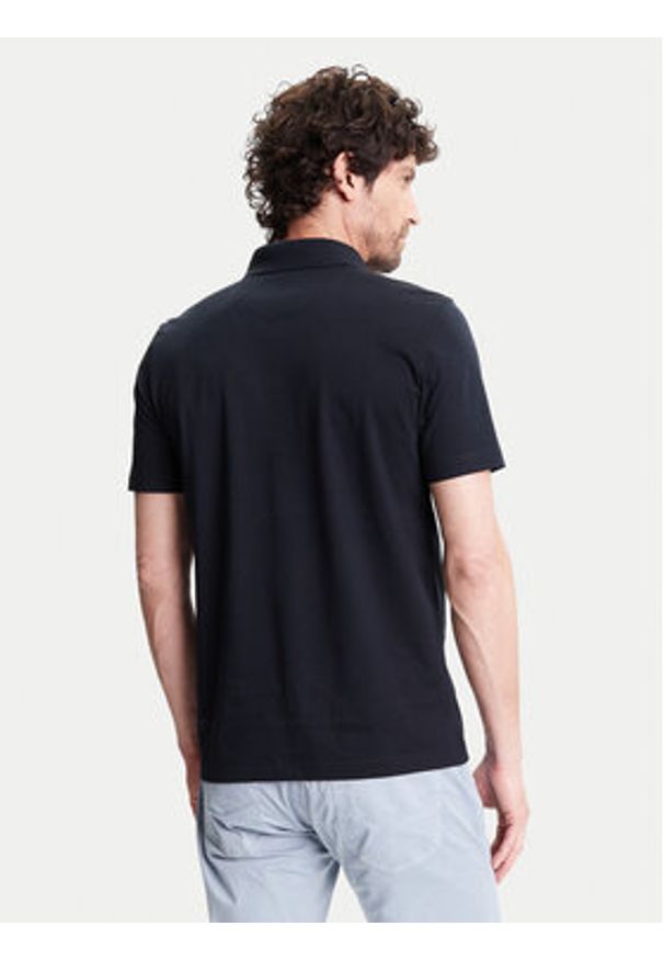 Pierre Cardin Polo C5 21514.2122 Granatowy Regular Fit. Typ kołnierza: polo. Kolor: niebieski. Materiał: bawełna