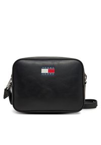 Tommy Jeans Torebka Tjw Ess Must Camera Bag AW0AW16964 Czarny. Kolor: czarny. Materiał: skórzane