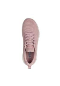 skechers - Buty Kobieta Skechers Bobs B Flex Hi róża. Okazja: na co dzień. Kolor: różowy. Materiał: tkanina