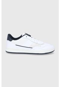 TOMMY HILFIGER - Tommy Hilfiger buty kolor biały. Nosek buta: okrągły. Zapięcie: sznurówki. Kolor: biały. Materiał: włókno, guma, materiał