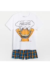 Reserved - Dwuczęściowa piżama Garfield - Biały. Kolor: biały #1