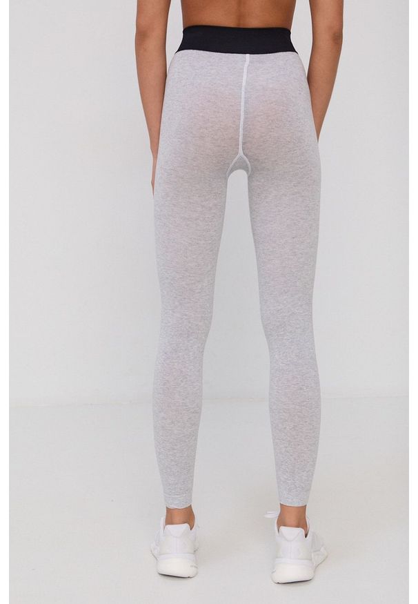 Calvin Klein - Legginsy. Kolor: szary. Materiał: dzianina