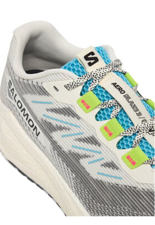 salomon - Salomon Buty do biegania Aero Blaze 3 Grvl L49106200 Szary. Kolor: szary. Materiał: materiał