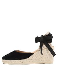 Manebi Espadryle Soft Suede Low Wedge Espadrilles K 1.0 WL Czarny. Kolor: czarny. Materiał: zamsz, skóra #3