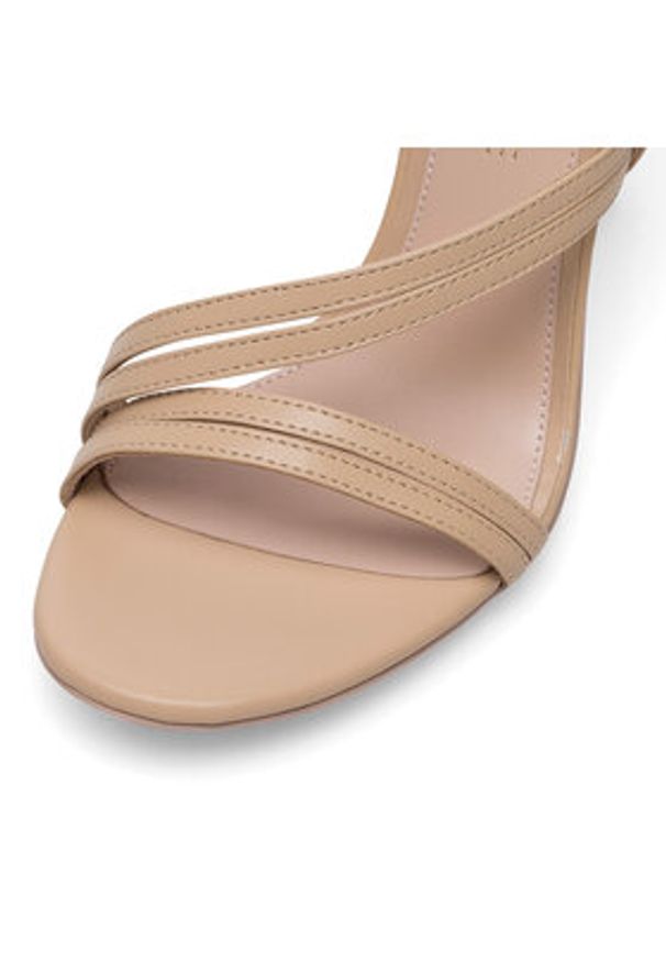 Eva Minge Sandały CATHERINE-S9050-118 Beżowy. Kolor: beżowy. Materiał: skóra