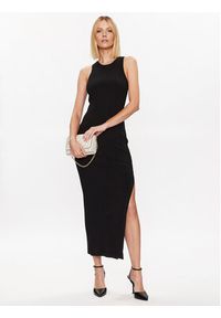 MICHAEL Michael Kors Sukienka dzianinowa MS381M033D Czarny Slim Fit. Kolor: czarny. Materiał: wiskoza #4