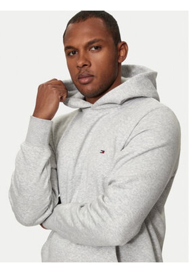 TOMMY HILFIGER - Tommy Hilfiger Bluza Flag Logo MW0MW34266 Szary Regular Fit. Kolor: szary. Materiał: bawełna