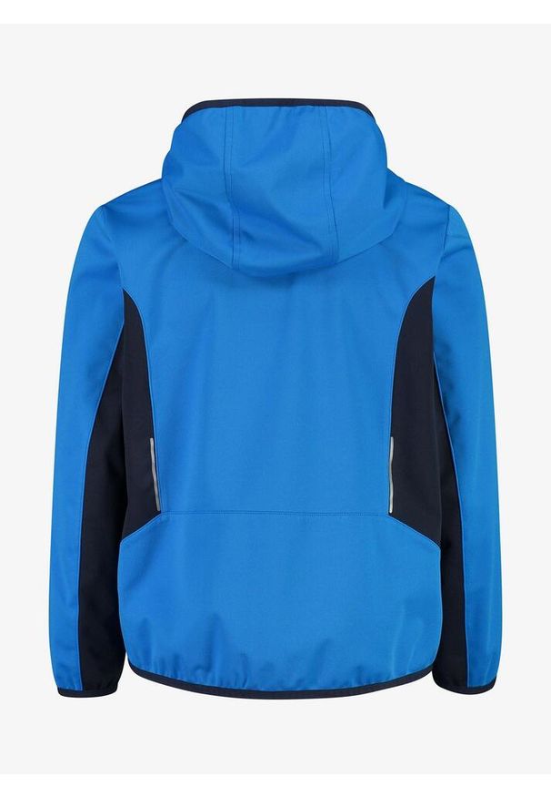 Kurtka chłopięca CMP Pristina. Kolor: niebieski. Materiał: softshell. Sport: turystyka piesza