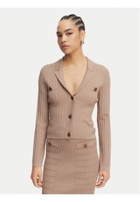 Guess Kardigan W5YR11 Z0130 Beżowy Regular Fit. Kolor: beżowy. Materiał: wiskoza #1