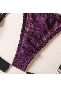 Intica - Zestaw bielizny koronkowej na specjalne okazje Annarosa. Kolor: fioletowy. Materiał: koronka #3