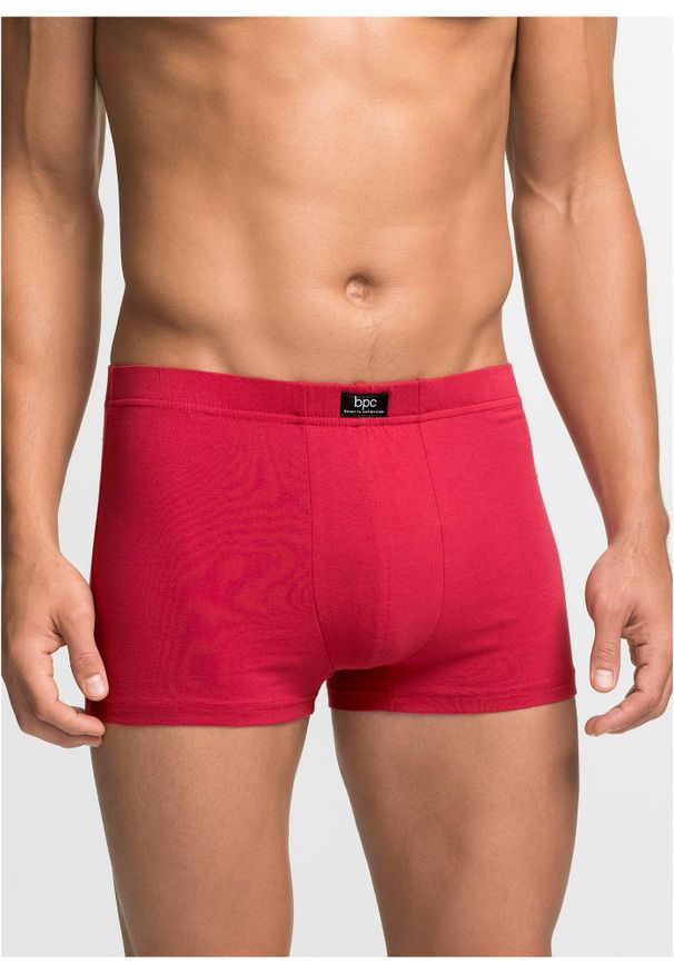 bonprix - Bawełniane bokserki, dopasowany fason (3 pary). Kolor: niebieski. Materiał: jersey, bawełna, materiał