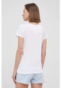 Lee Cooper t-shirt bawełniany kolor biały. Okazja: na co dzień. Kolor: biały. Materiał: bawełna. Wzór: nadruk. Styl: casual #2
