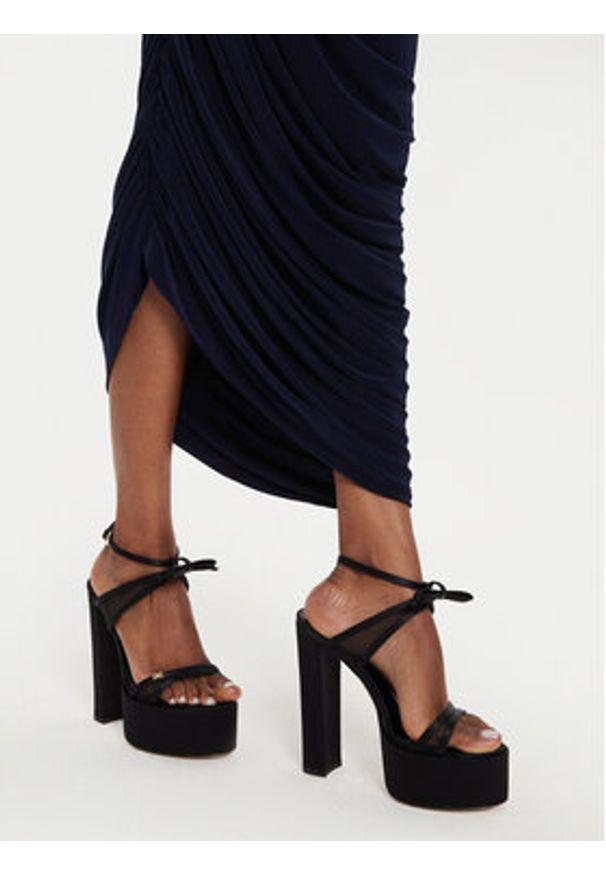 NORMA KAMALI Sukienka koktajlowa KK2243PL287951 Granatowy Slim Fit. Kolor: niebieski. Materiał: syntetyk. Styl: wizytowy