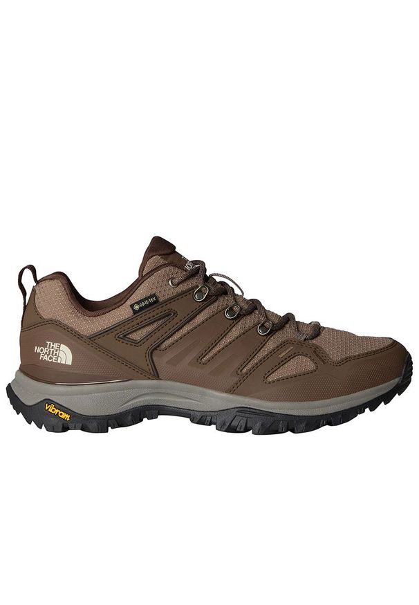 Buty męskie The North Face Hedgehog Gore-Tex 0A8AA973E1 - brązowe. Kolor: brązowy. Materiał: guma, syntetyk, nubuk. Szerokość cholewki: normalna. Technologia: Gore-Tex