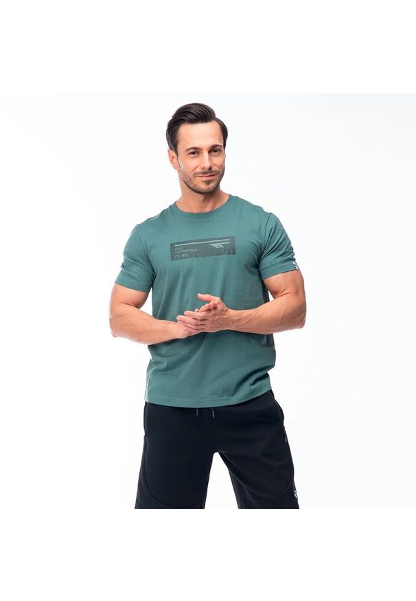 Hi-tec - T-shirt Męski Hamiloni. Kolor: szary. Sport: turystyka piesza