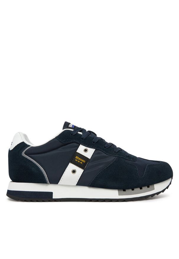 Blauer Sneakersy S5QUEENS01/MES-NVY/WHI Granatowy. Kolor: niebieski. Materiał: materiał