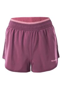 Hi-tec - Szorty damskie treningowe Hi-Tec Lady Laria - różowe, Rozmiar XS. Kolor: różowy. Materiał: poliester, elastan, materiał. Sport: fitness #1