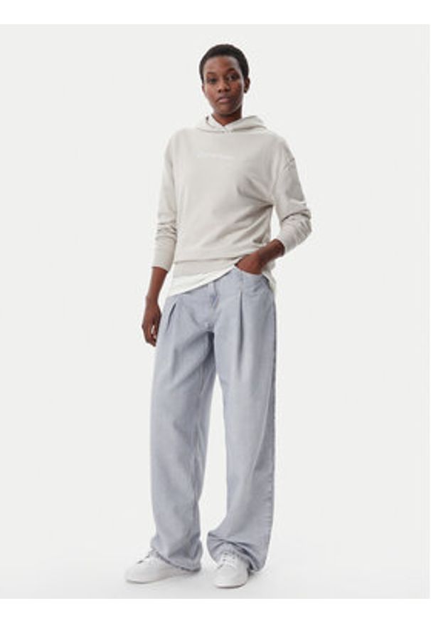 Calvin Klein Bluza Hero Logo K20K205449 Szary Regular Fit. Kolor: szary. Materiał: bawełna