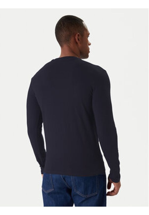 Guess Longsleeve M2YI08 J1314 Granatowy Slim Fit. Kolor: niebieski. Materiał: bawełna. Długość rękawa: długi rękaw