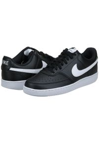 Buty sportowe do chodzenia Nike COURT VISION LO NN. Okazja: na co dzień. Kolor: biały, wielokolorowy, czarny. Materiał: skóra. Model: Nike Court. Sport: turystyka piesza