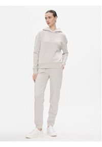 Calvin Klein Bluza Metallic Micro Logo K20K206960 Beżowy Relaxed Fit. Kolor: beżowy. Materiał: syntetyk