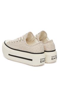 Converse Trampki Chuck Taylor All Star Lift Double Stack Platform Deer A17884C Beżowy. Kolor: beżowy. Materiał: materiał. Obcas: na platformie #4