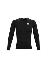 Bluza męskie Under Armour Heatgear Armour Long Sleeve. Kolor: czarny, biały, wielokolorowy. Materiał: poliester, materiał. Długość rękawa: długi rękaw #1