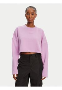 Hugo - HUGO Bluza Derissa_B 50545035 Różowy Relaxed Fit. Kolor: różowy. Materiał: bawełna