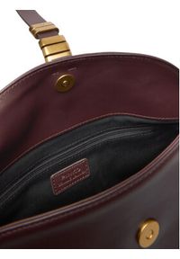 Pinko - PINKO Torebka Saddle Baguette Mini AI 25-26 PLTT 105895 A1ZX Bordowy. Kolor: czerwony. Materiał: skórzane #4