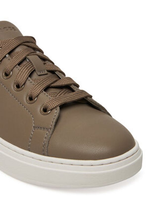 BOSS Sneakersy Kieran 50548277 Brązowy. Kolor: brązowy. Materiał: skóra