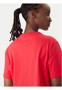 Tommy Jeans T-Shirt DW0DW22202 Czerwony Boxy Fit. Kolor: czerwony. Materiał: bawełna #4