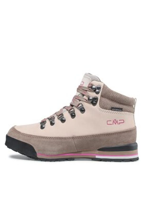 CMP Trekkingi Heka Wmn Hiking Shoes Wp 3Q49556 Beżowy. Kolor: beżowy. Materiał: skóra, nubuk