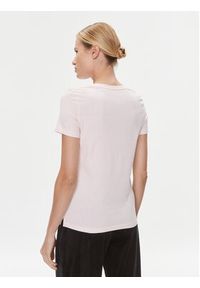 Guess T-Shirt W1YI1B I3Z14 Różowy Slim Fit. Kolor: różowy. Materiał: bawełna