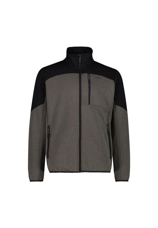Bluza męska turystyczna CMP 35H7707. Kolor: zielony. Styl: sportowy. Sport: turystyka piesza