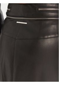 Karl Lagerfeld - KARL LAGERFELD Spódnica z imitacji skóry A3W12014 Czarny Regular Fit. Kolor: czarny. Materiał: skóra