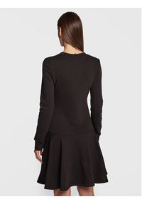 Love Moschino - LOVE MOSCHINO Sukienka dzianinowa W5D0601M 4432 Czarny Regular Fit. Kolor: czarny. Materiał: dzianina, syntetyk #3