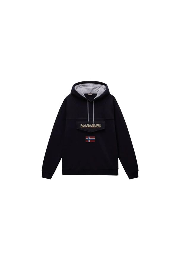 Bluza z kapturem Napapijri Burgee Wint 4. Typ kołnierza: kaptur. Kolor: czarny