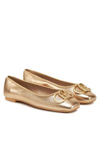 Liu Jo Baleriny Dafne 04 SA5033 PX186 Złoty. Kolor: złoty. Materiał: skóra #4