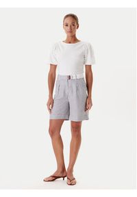 Tatuum Bermudy Kosoko 1 T2510.161 Granatowy Relaxed Fit. Kolor: niebieski. Materiał: len