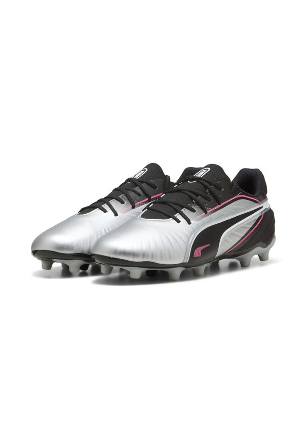 Puma - Młodzieżowe buty piłkarskie KING Match FG/AG PUMA. Kolor: czarny, różowy, biały, wielokolorowy. Sport: piłka nożna