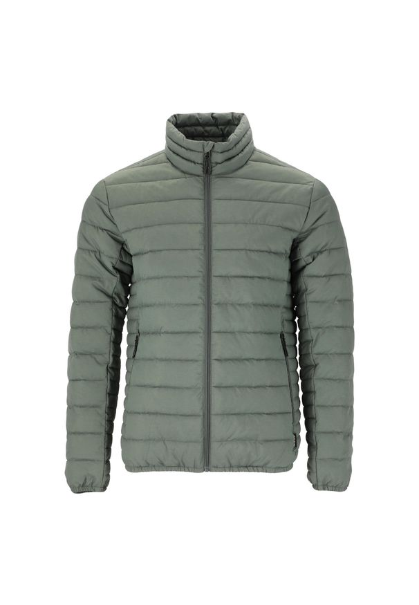 Kurtka puchowa Whistler Edge. Kolor: zielony. Materiał: puch. Sport: turystyka piesza