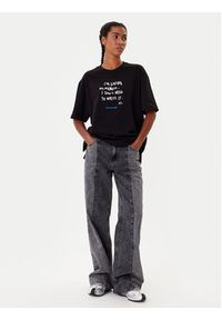 Karl Lagerfeld Jeans T-Shirt A4W17009 Czarny Relaxed Fit. Kolor: czarny. Materiał: bawełna #3