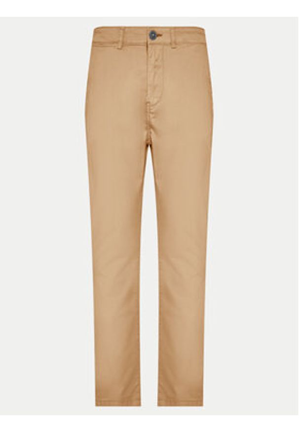 Napapijri Chinosy M-Puyo NP0A4H98 Brązowy Slim Fit. Kolor: brązowy. Materiał: bawełna