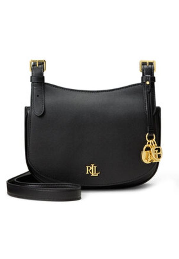 Lauren Ralph Lauren - LAUREN RALPH LAUREN Torebka 431P06070002 Czarny. Kolor: czarny. Materiał: skórzane